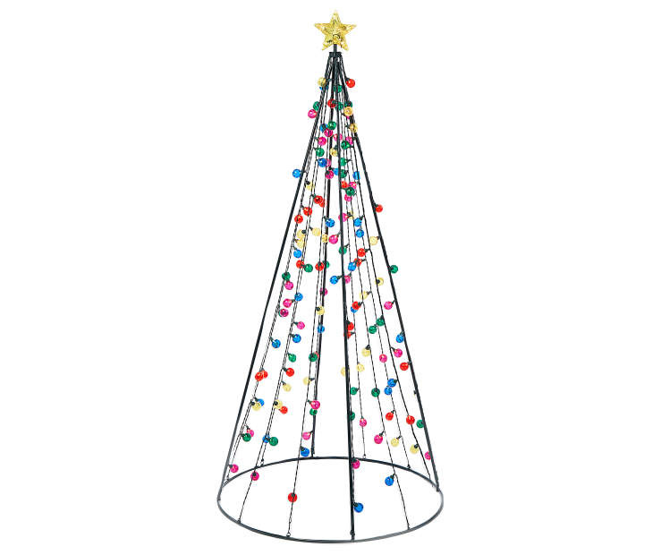 Tis Your Season | 7 Foot Light-Up Twinkle String Cone Tree Christmas Tree