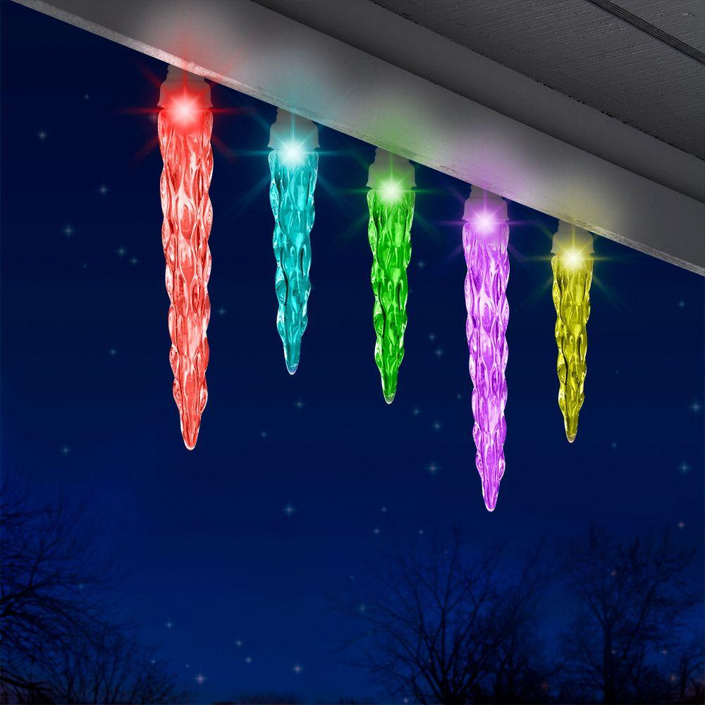 Tis Your Season Gemmy LightShow Starry Night Starter Kit 136 Light LED Multi Color Lights Outdoor Christmas Lights Decoration