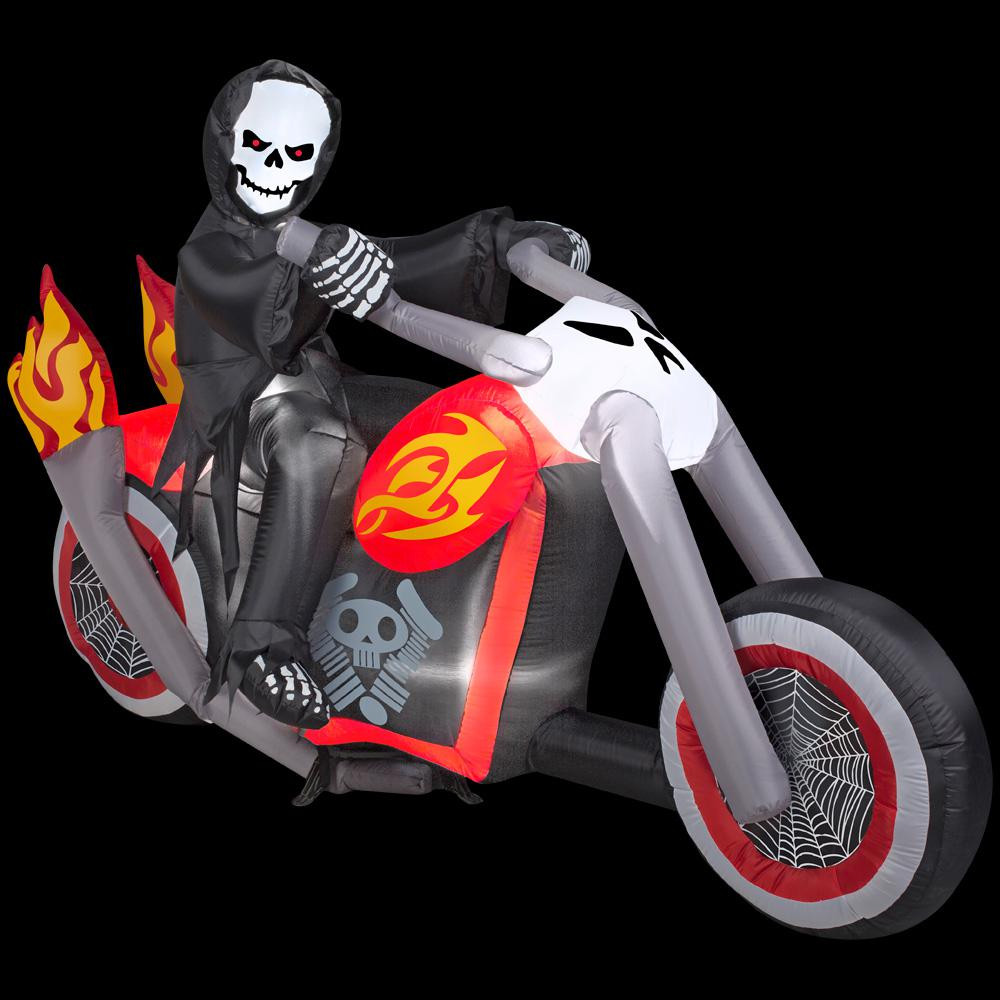 Tis Your Season 7 ft. Reaper on Motorcycle Halloween Inflatable