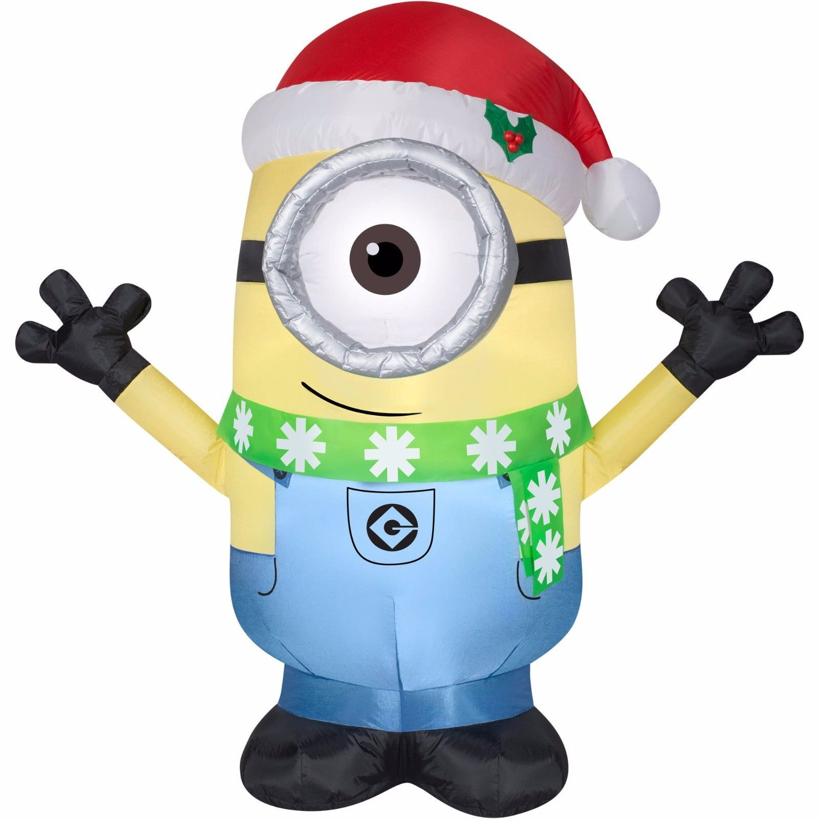 Tis Your Season | 4.5' Carl Minion with Scarf Christmas Inflatable