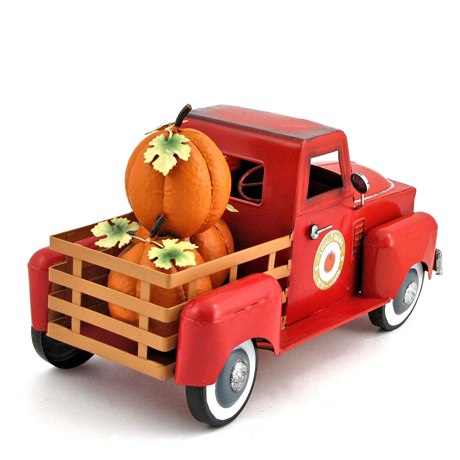 Tis Your Season | Metal Autumn Harvest Truck with Removable Pumpkins