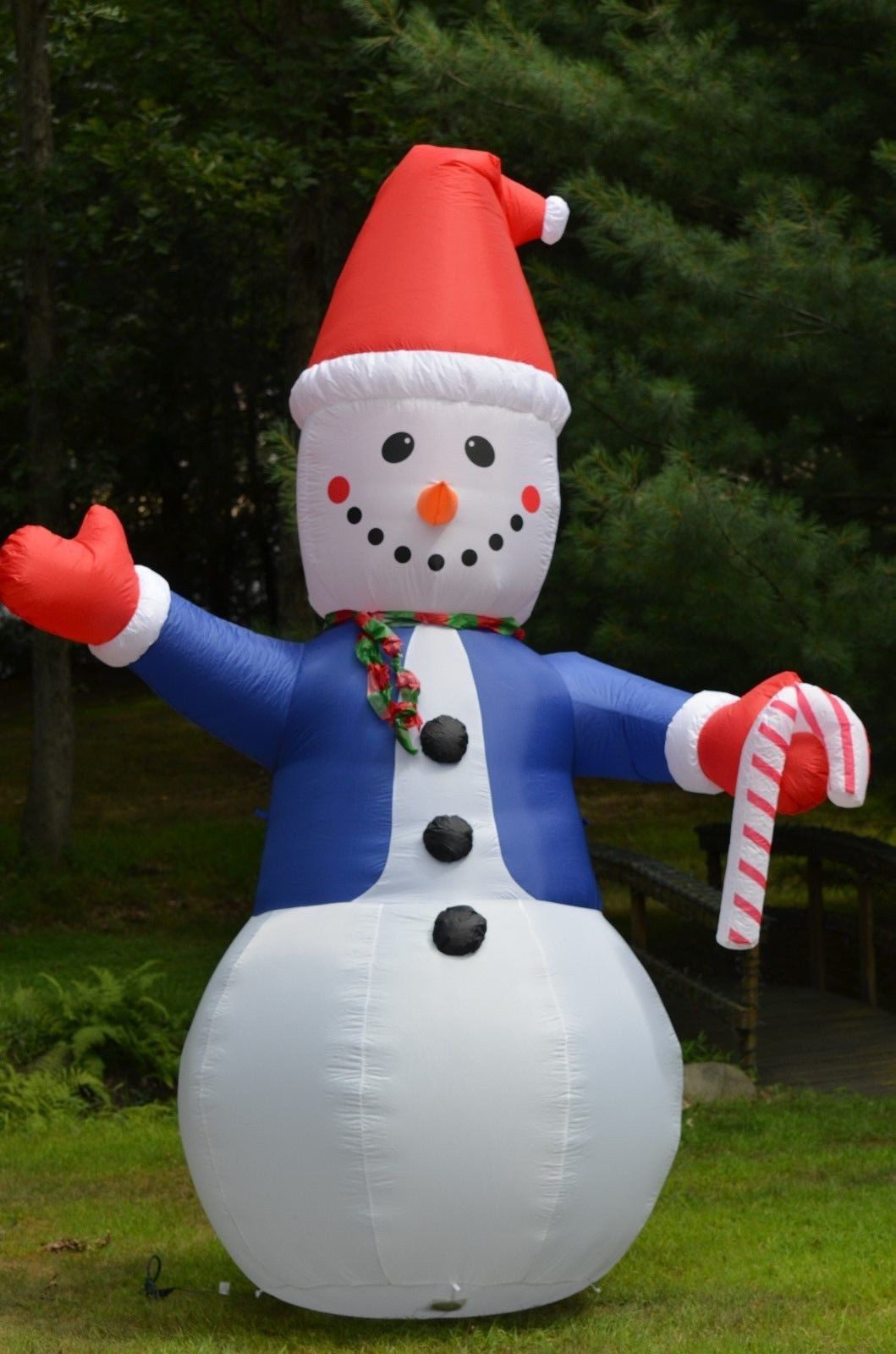 Tis Your Season 12 Lighted Airblown Inflatable  Snowman 