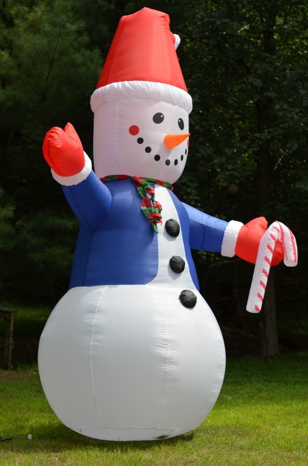 Tis Your Season | 12' Lighted Airblown Inflatable Snowman Outdoor ...