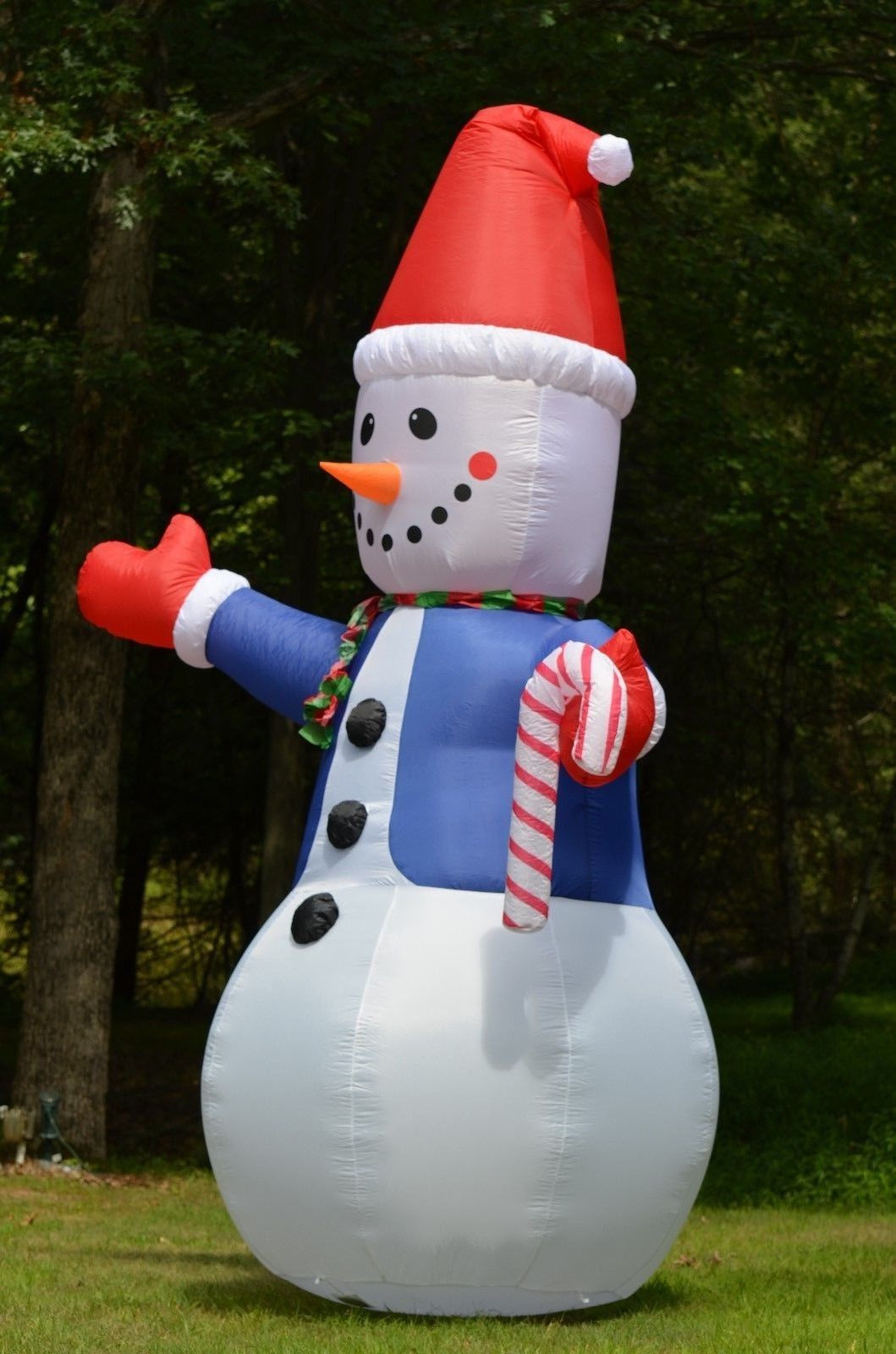 Tis Your Season | 12' Lighted Airblown Inflatable Snowman Outdoor ...