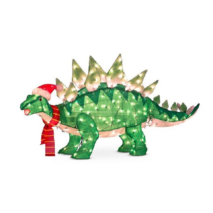 Stegosaurus Christmas Lawn Decoration 
