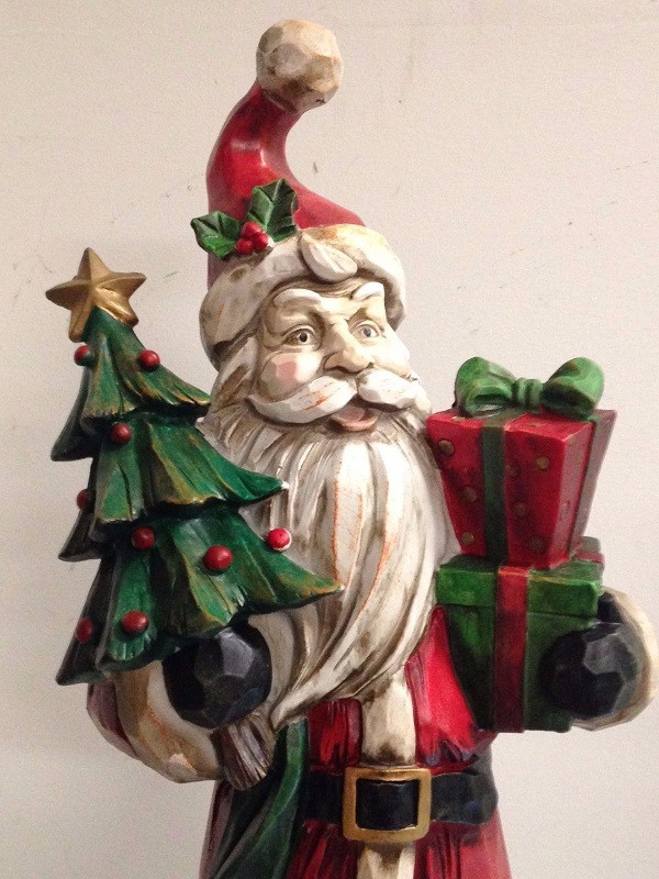 unpainted resin santas