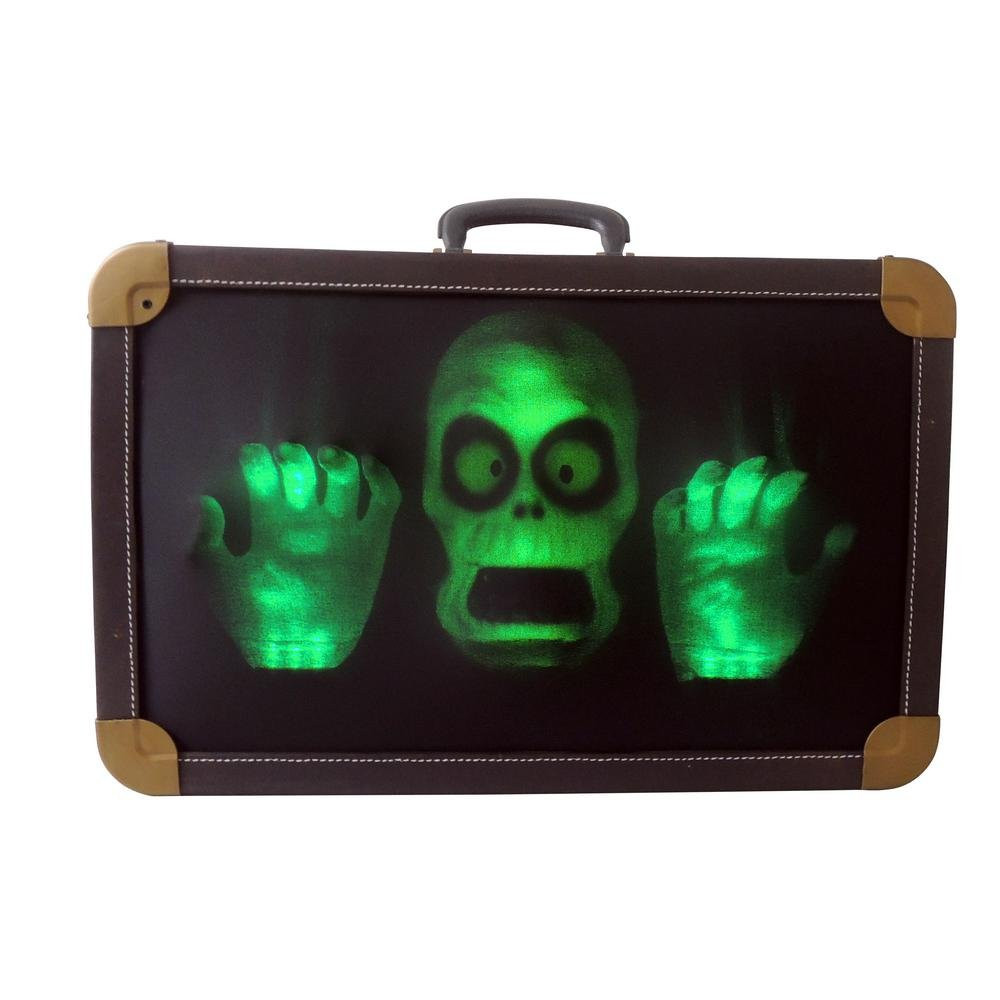 18" Animated Haunted Suitcase