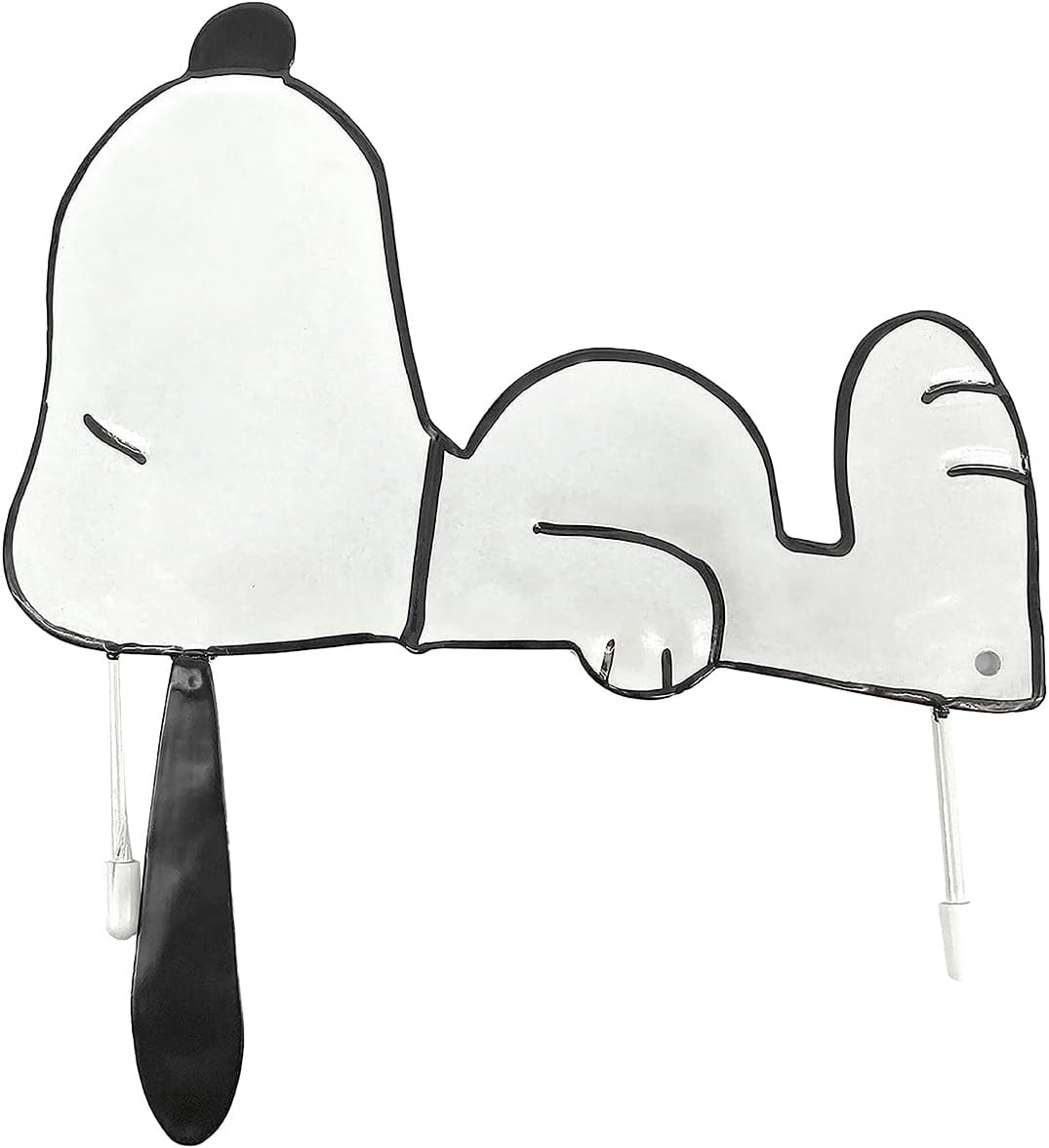 Laying Snoopy Peanuts Pumpkin Press-in Metal Stake Halloween Harvest Decor 
