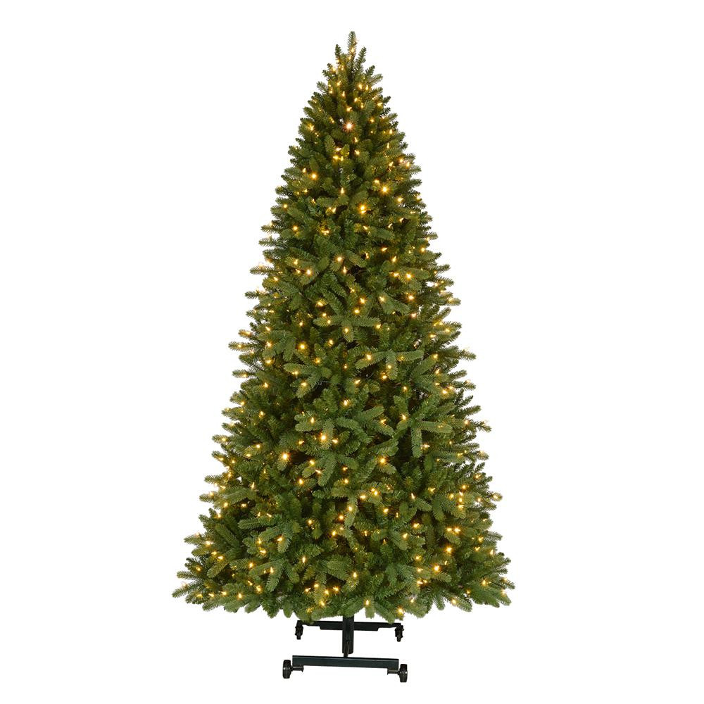 7 ft. to 9 ft. Pre-Lit LED Virginia Pine Grow & Stow Artificial Christmas Tree