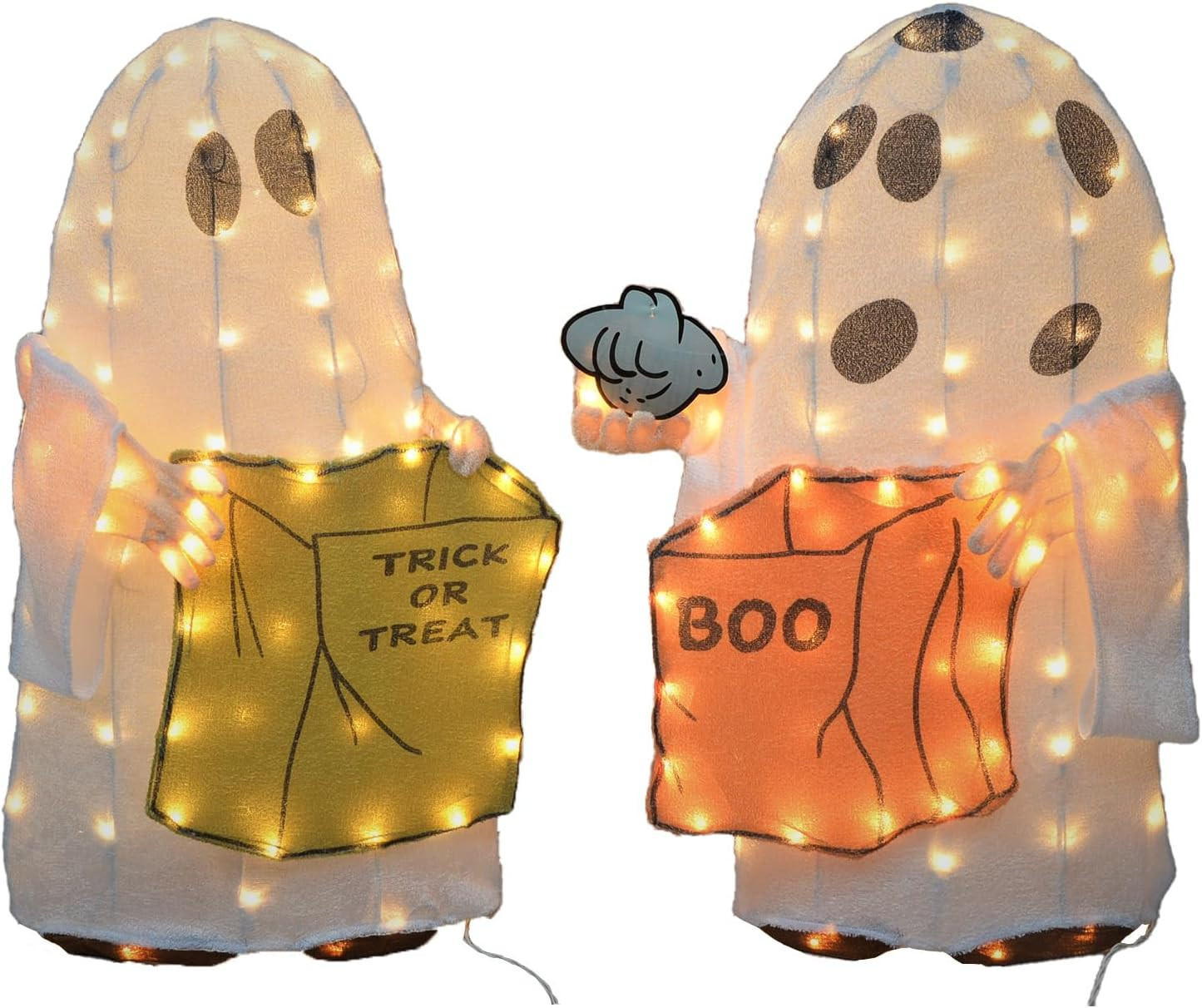 32" Peanuts Set of Two Ghosts 3D "Great Pumpkin Charlie Brown" Decor