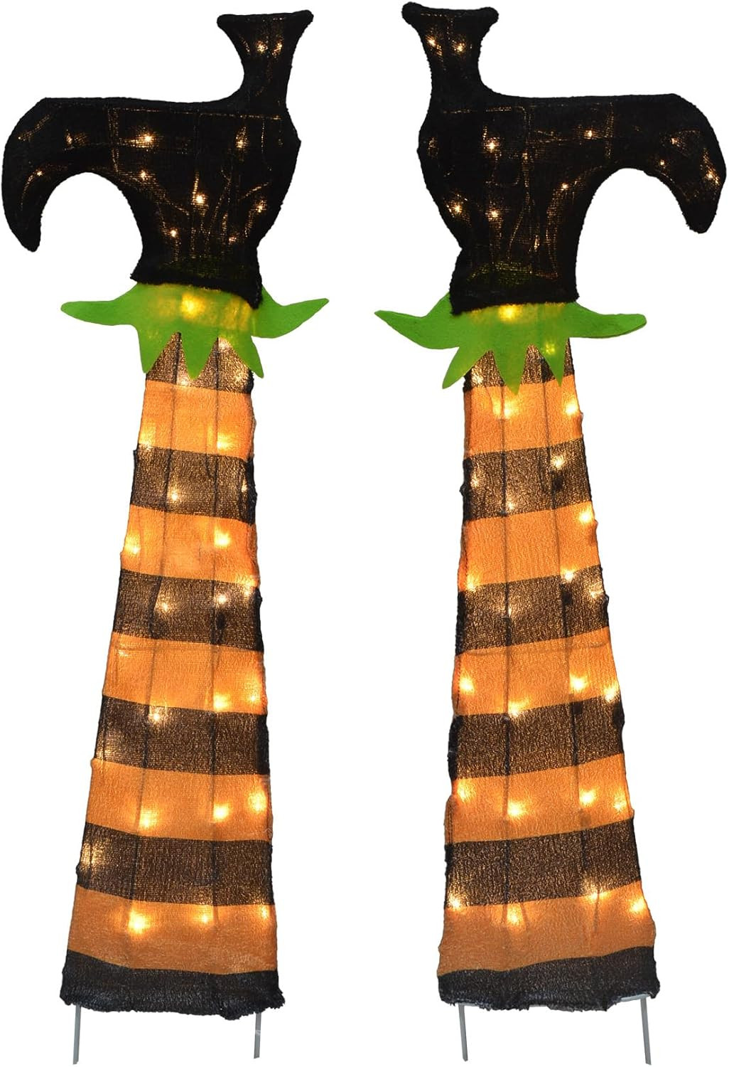 36 Inch 3D Upside Down LED Witch Legs