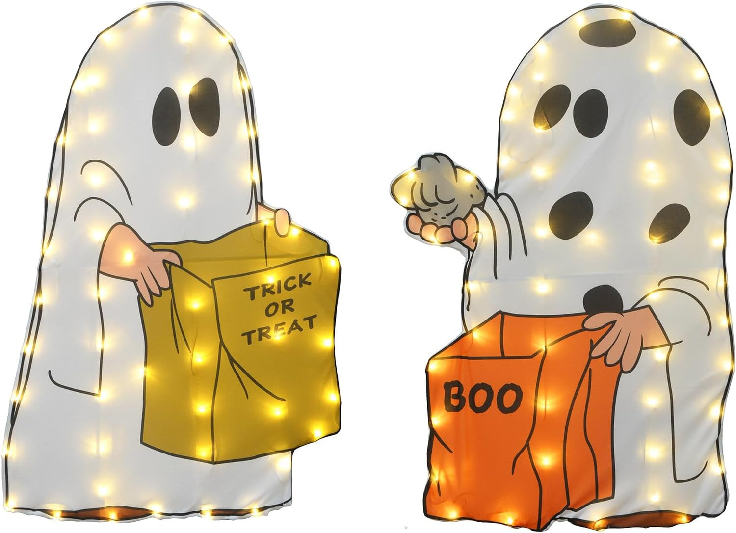 32" Peanuts Set of Two Ghosts 2D "Great Pumpkin Charlie Brown" Decor