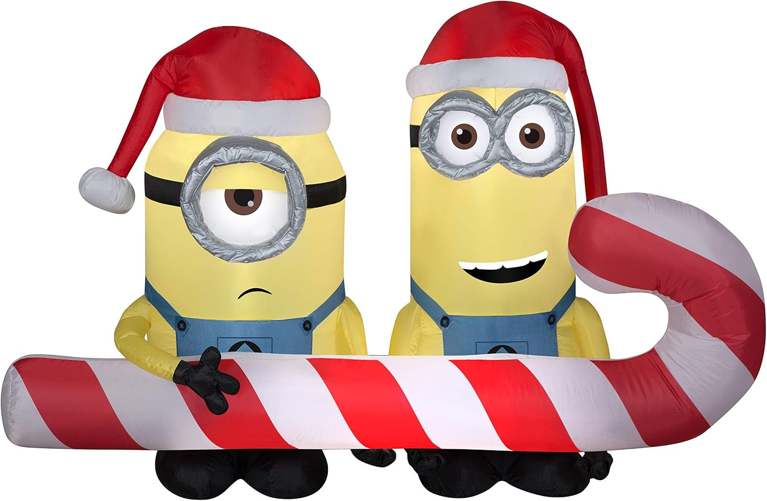 60" Minions Stuart & Kevin w Candy Cane Airblown Inflatable