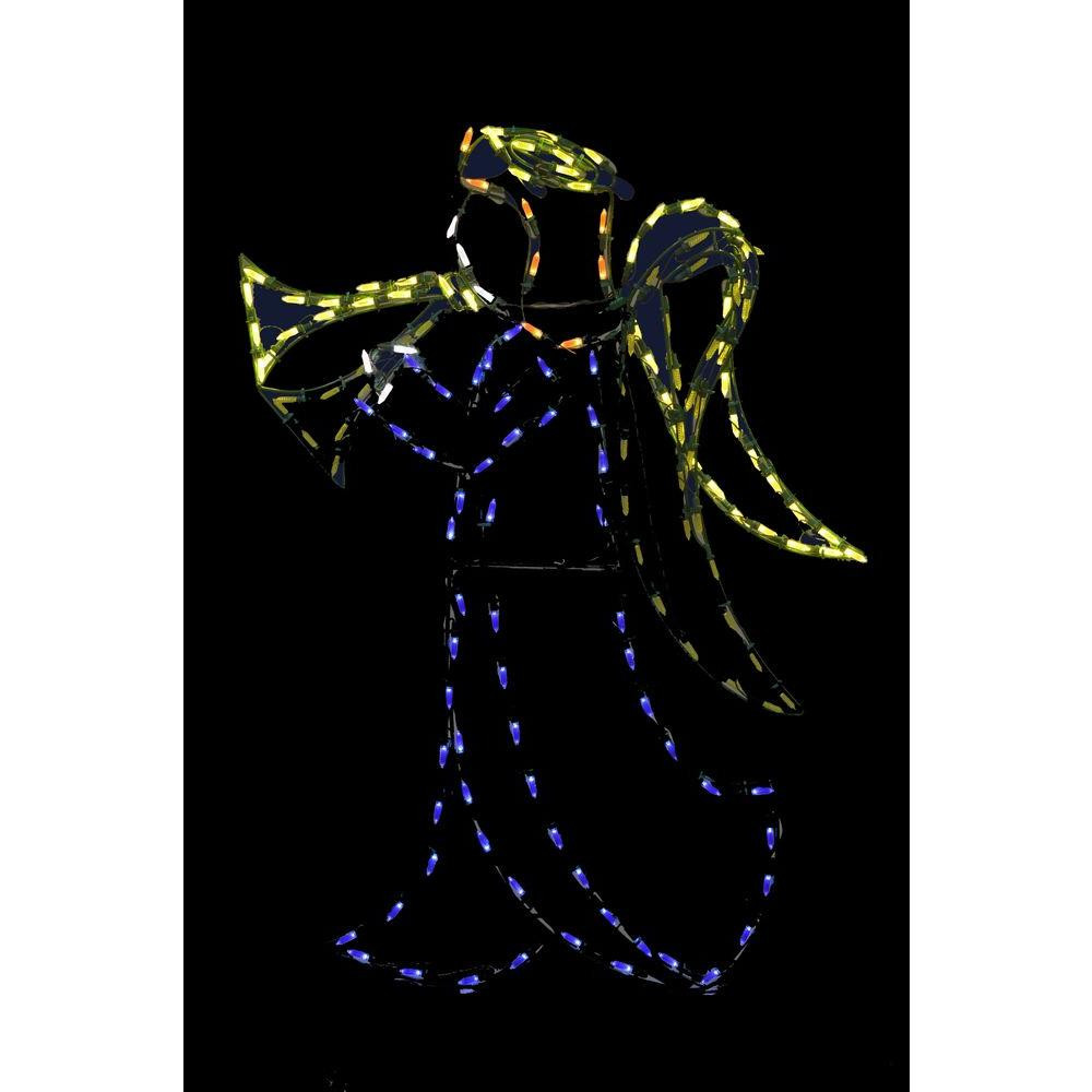 72 in. Animotion LED Christmas Angel Wire Decor 