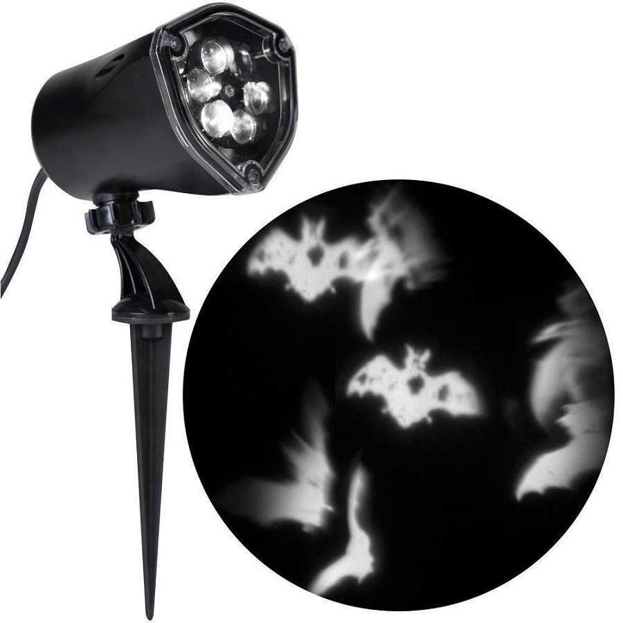 Chasing Bats Strobe Whirl-A-Motion Projection Spotlight
