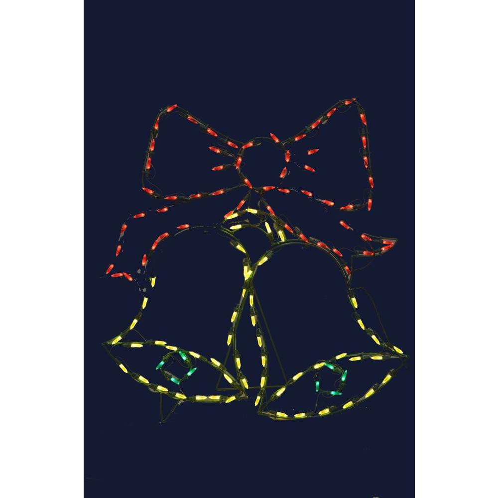 32 in. LED Christmas Bells Wire Decor 