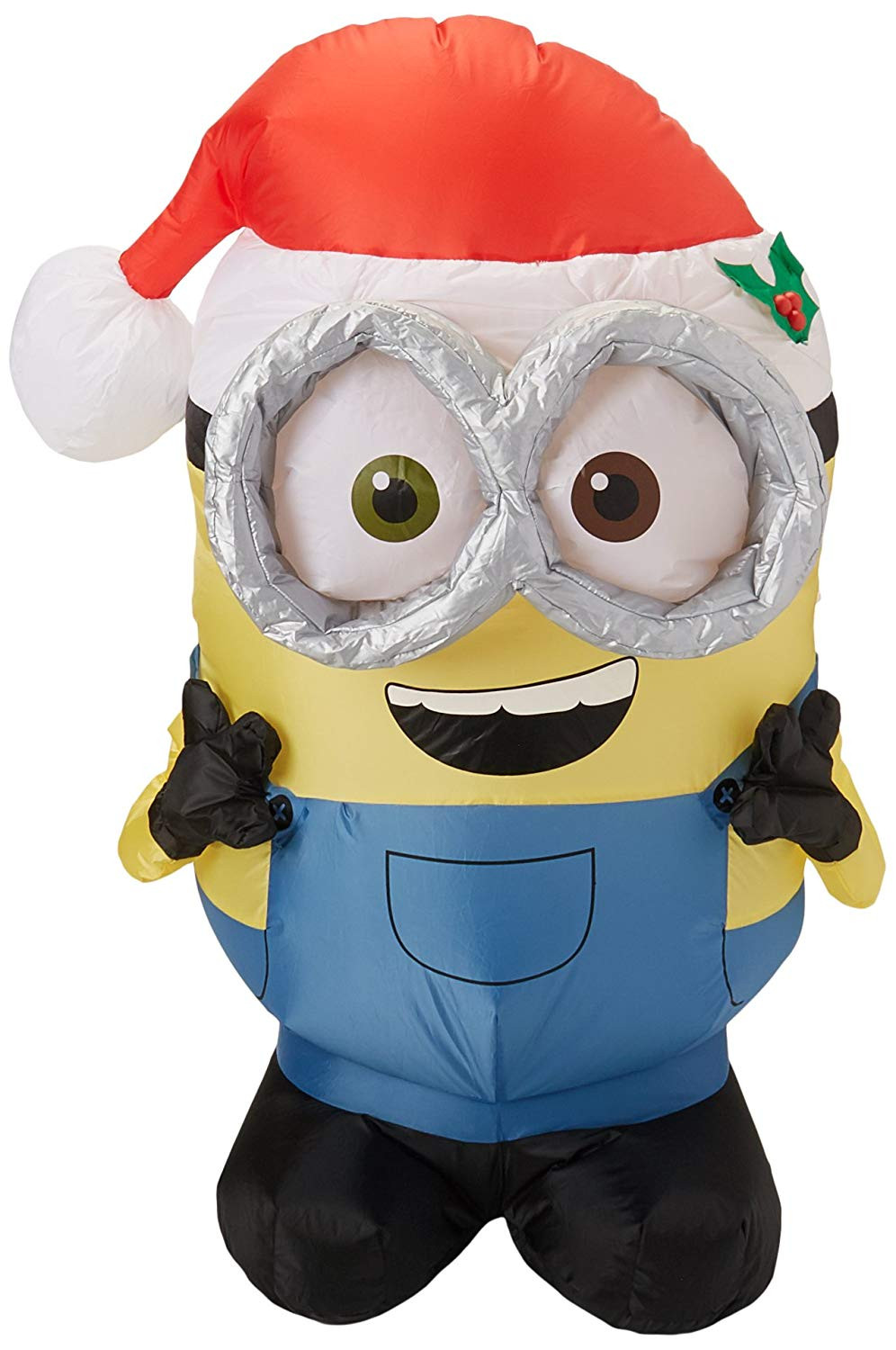3.5' Bob Minion with Santa Hat Christmas Inflatable