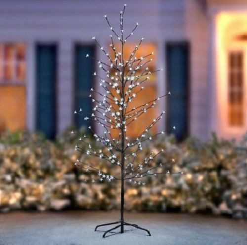 6 Ft LED Flower Blossom Tree Pre-Lit Christmas Decoration