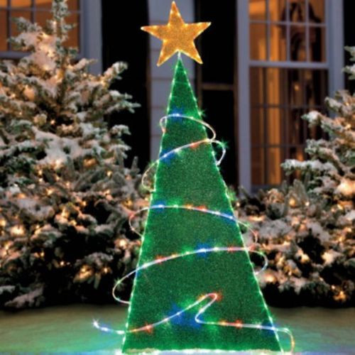 5 Ft Lighted Color Changing Tube Light Chrismas Tree