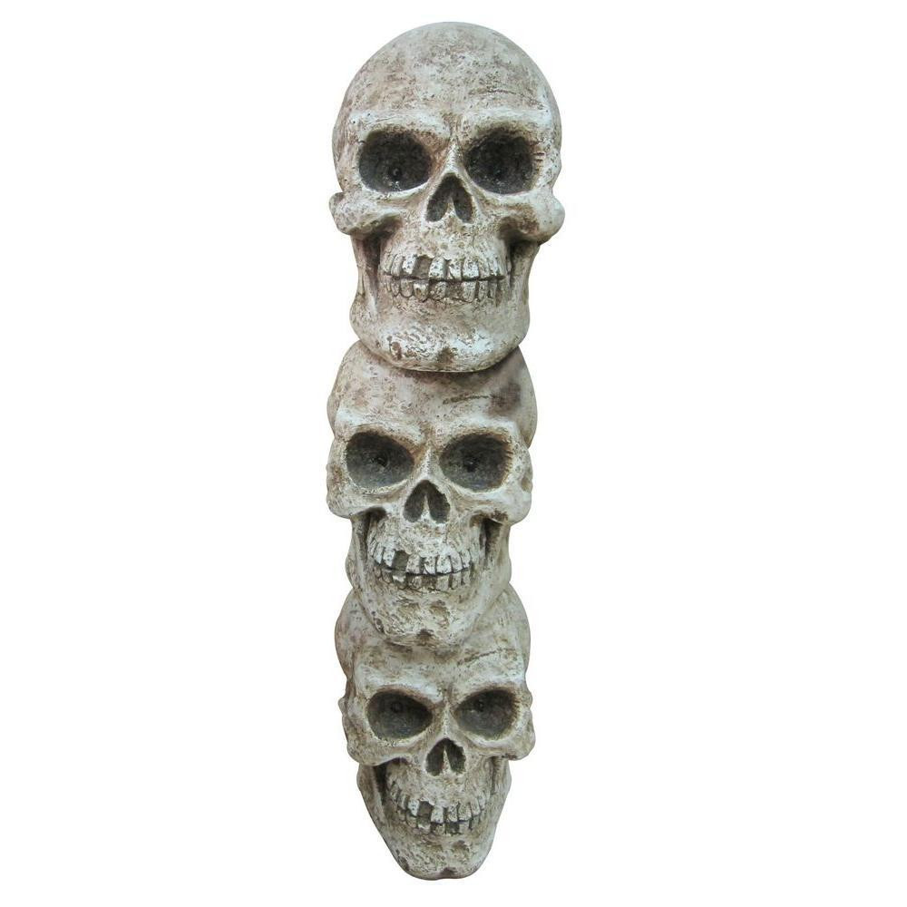 3-Stacked Skulls w LED Lights & Sound