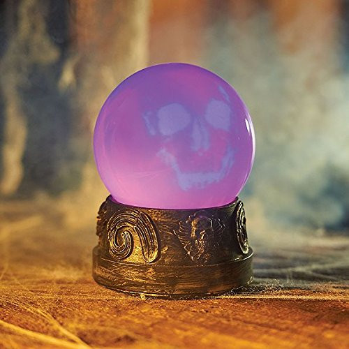 Tis Your Season  Animated Glowing Crystal Ball Halloween Decoration