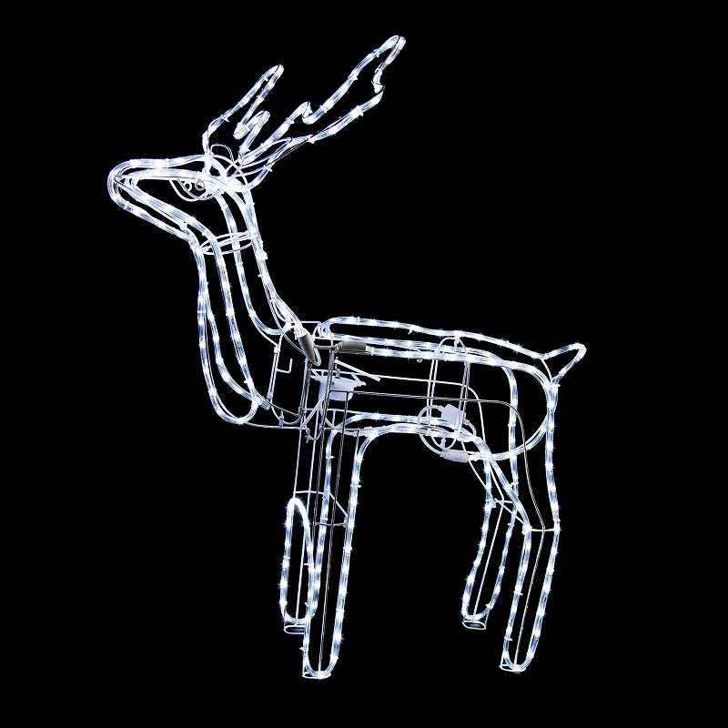 Animated Buck LED Rope Light Reindeer 