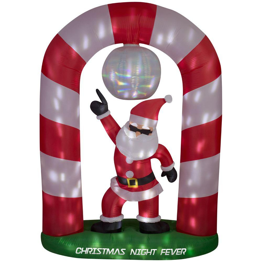 8 ft. Inflatable Disco Santa