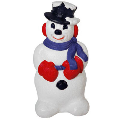 31" Derby Snowman Blow Mold Christmas Decoration