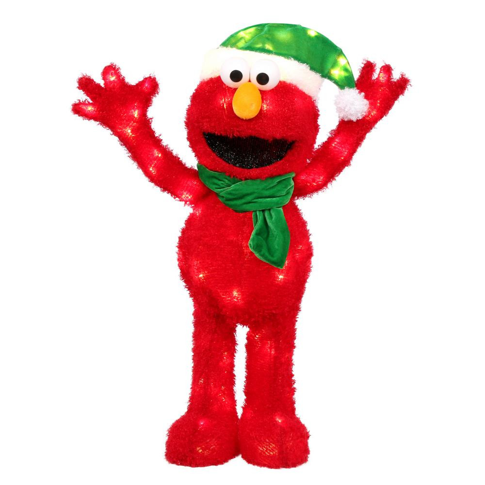 32" Waving Elmo LED Pre-Lit Decoration