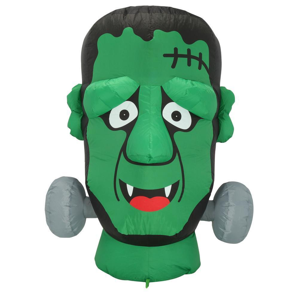 4' Frankenstein Monster Head Airblown Inflatable