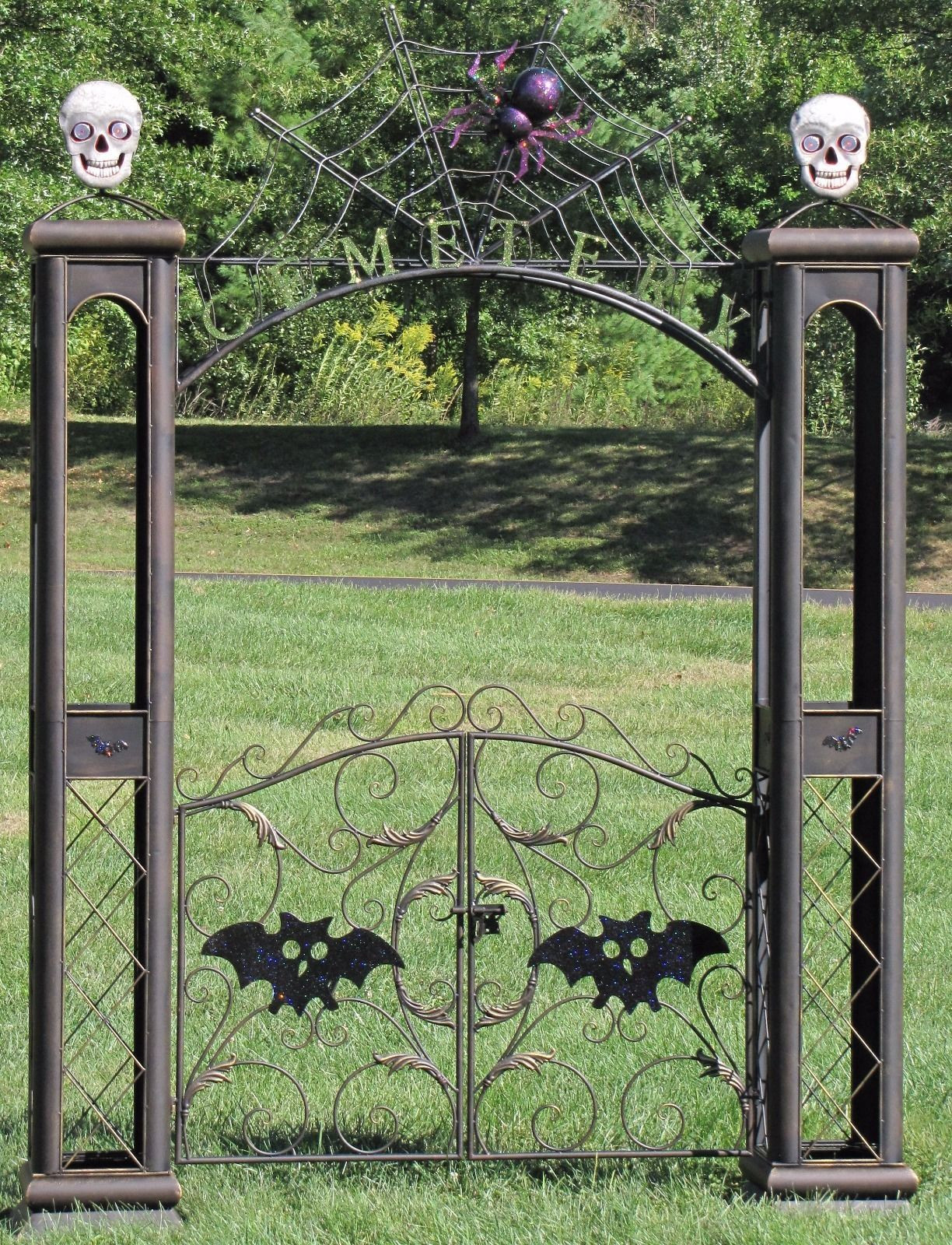 Iron Halloween Cemetery Gate
