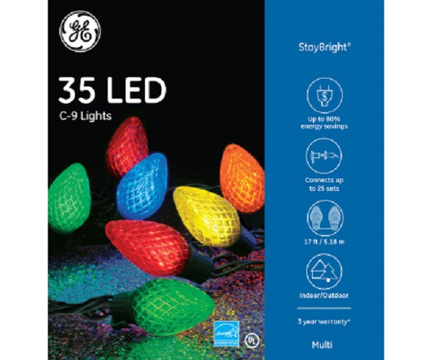 GE C9 LED Multi-Color 35 Light Set