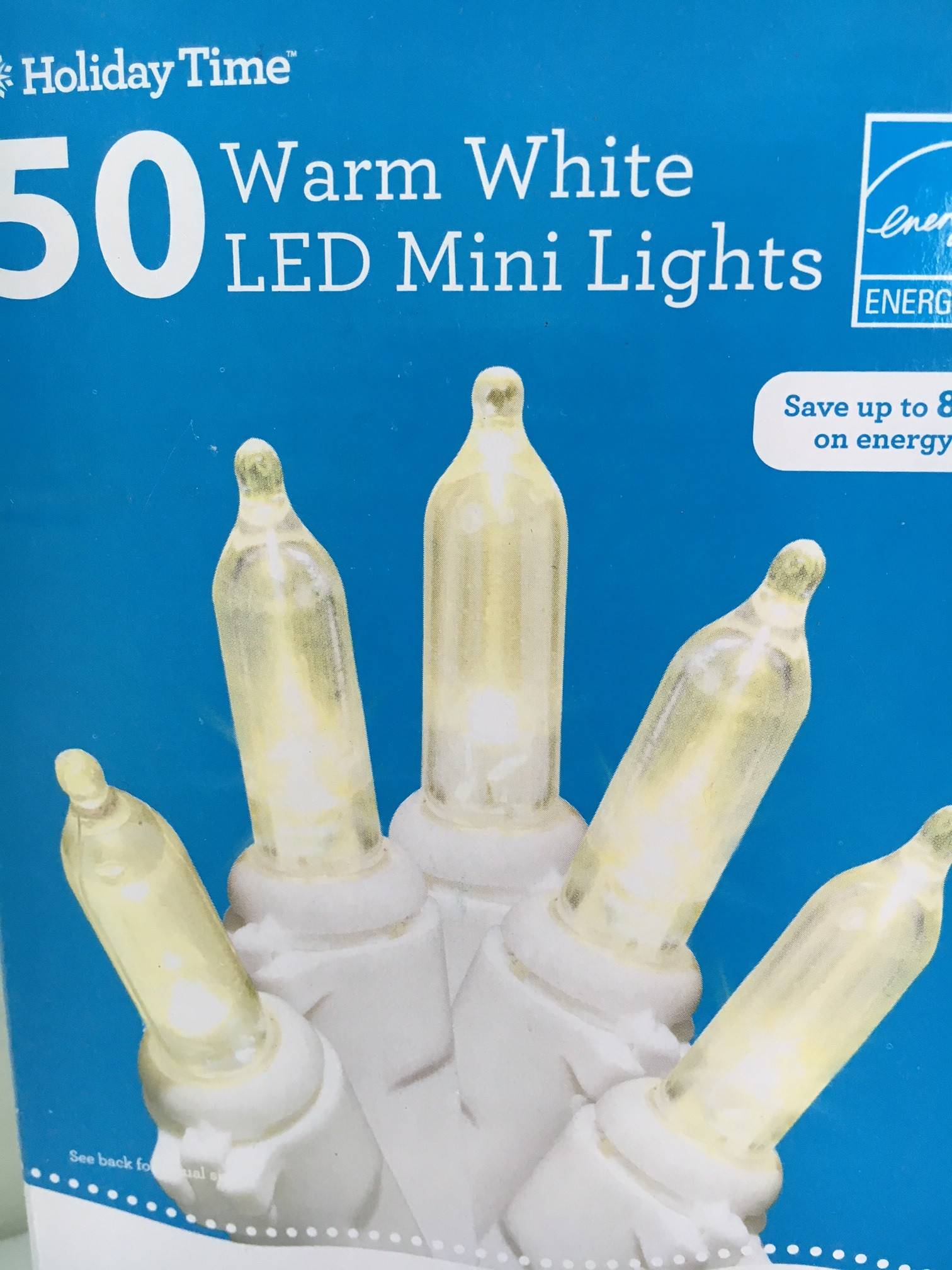50 LED Mini Lights Warm White Christmas Lights