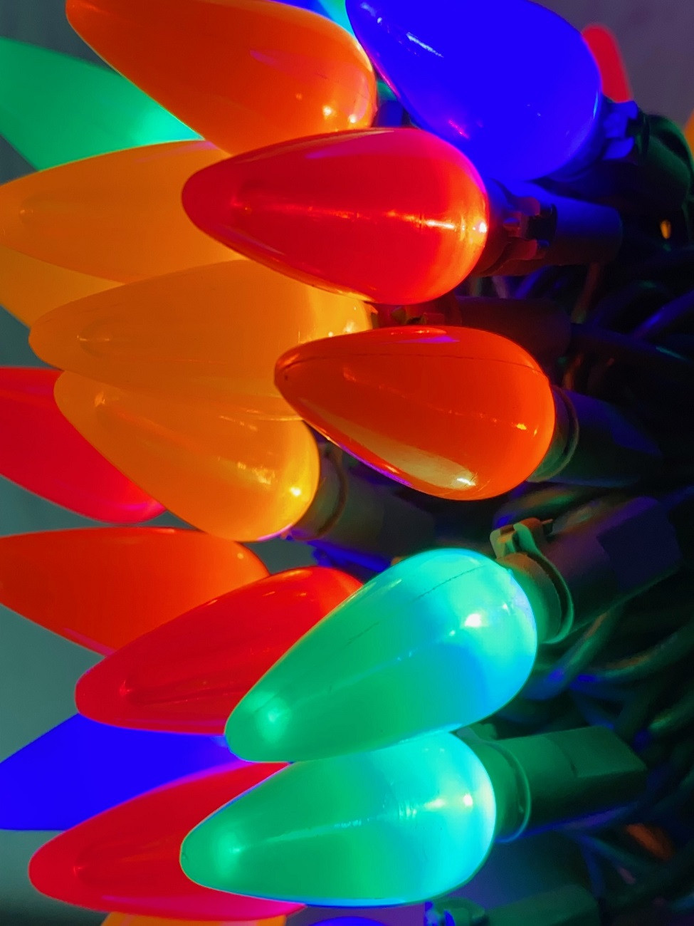 50-Light C6 LED Multi-Color Ceramic String Light