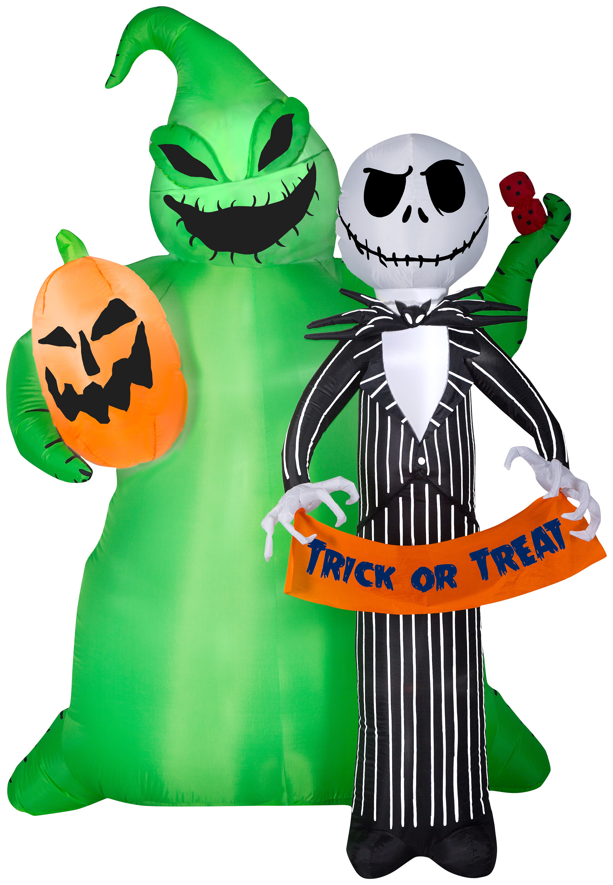 Jack Skellington w Oogie Boogie Nightmare Before Christmas Halloween Inflatable