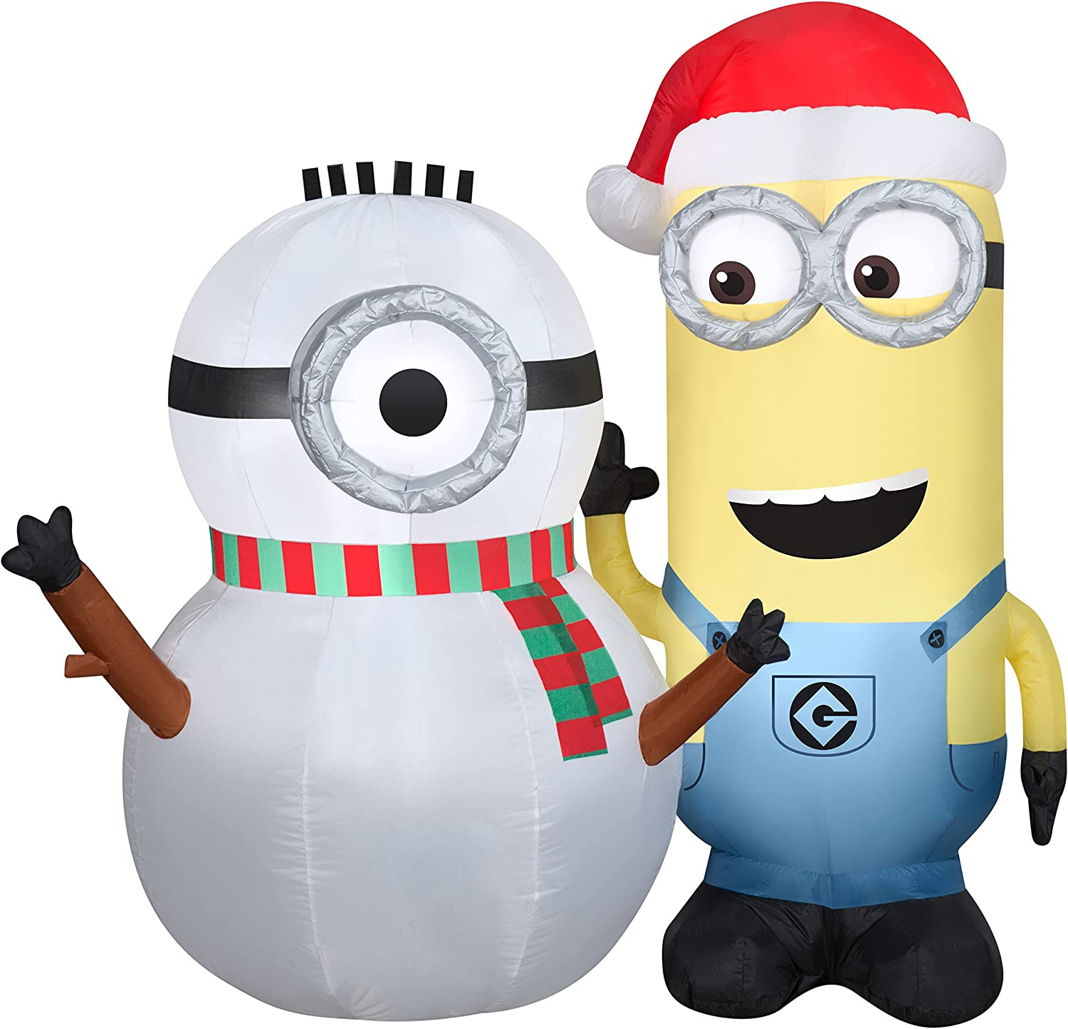 5 Ft  Minion Kevin Building Snowman Airblown Inflatable 