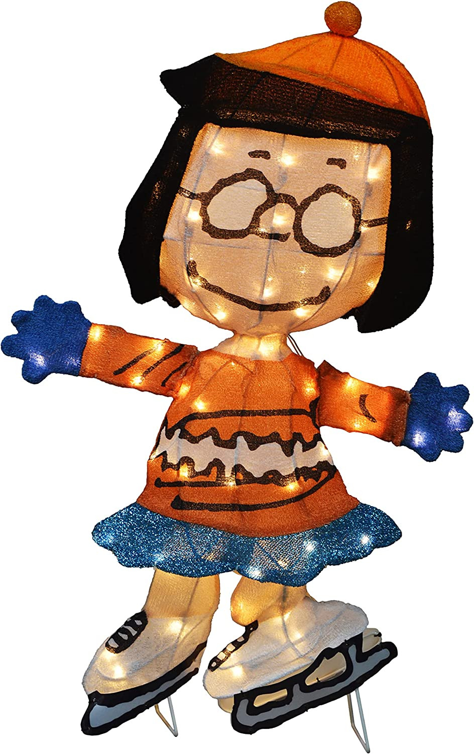 Peanuts Gang Ice Skating Marcie 32" 3D LED "A Charlie Brown Christmas" Decorations