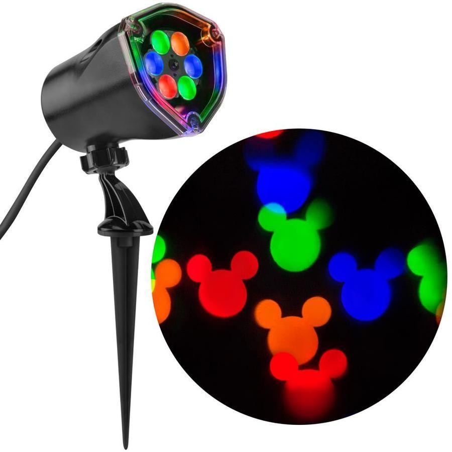 Gemmy Mickey Mouse Ears Multi-Color Fantastic Flurry LED Projection Spotlight