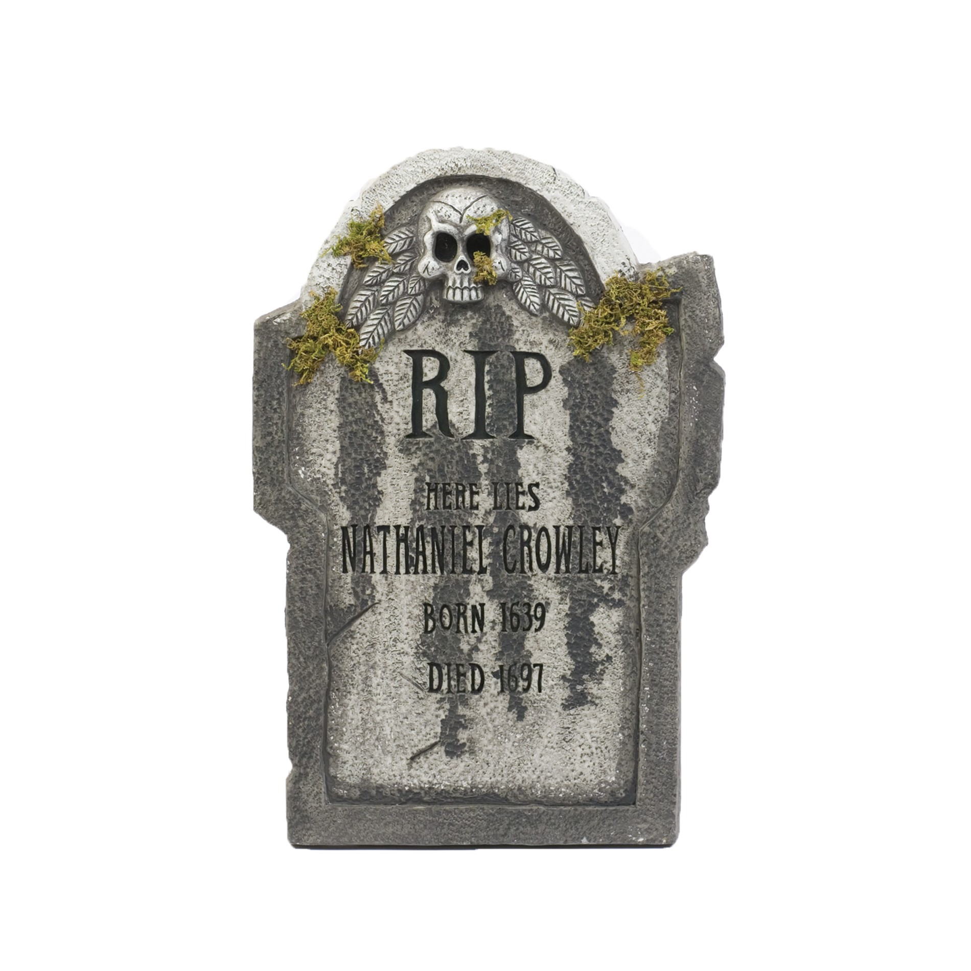 Halloween Nathaniel Crowley Foam 22" Tombstone 