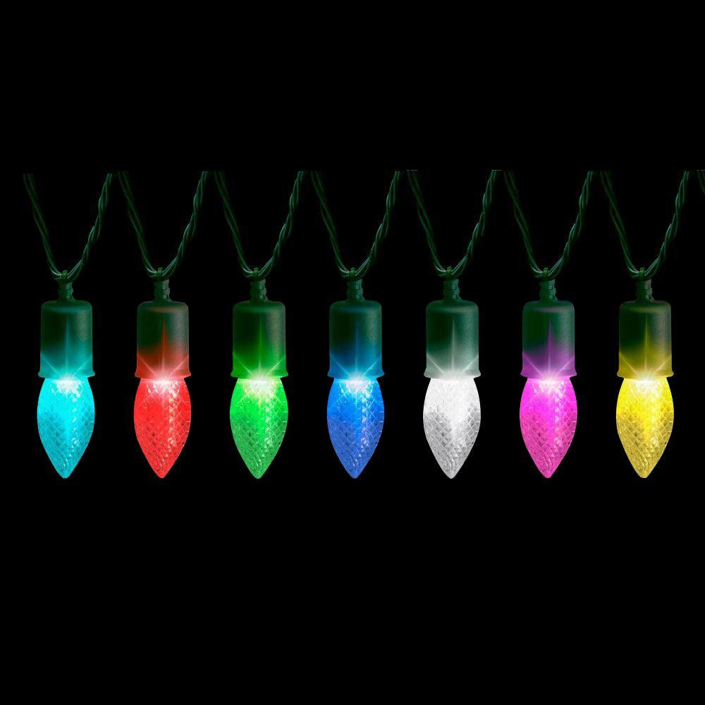 Lightshow SynchroLights 12ct Color Changing C9 LED Christmas Lights