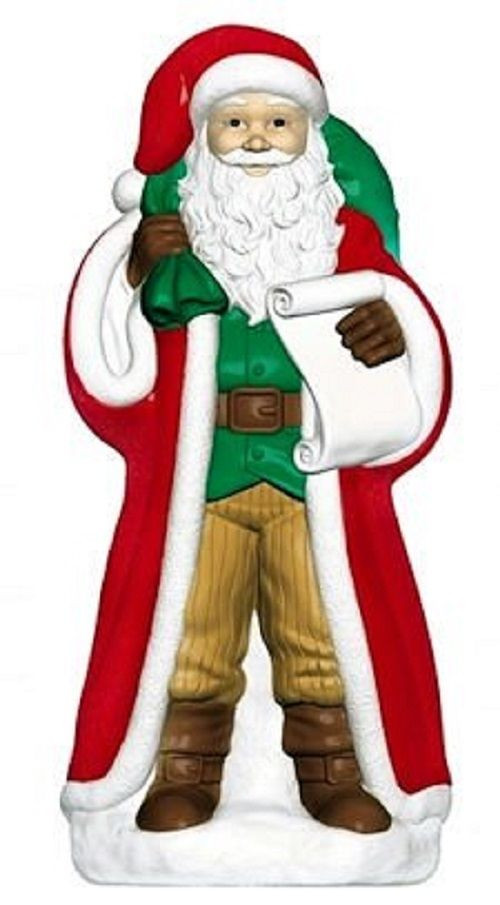 32" Old World Santa Claus Blow Mold Christmas Decoration