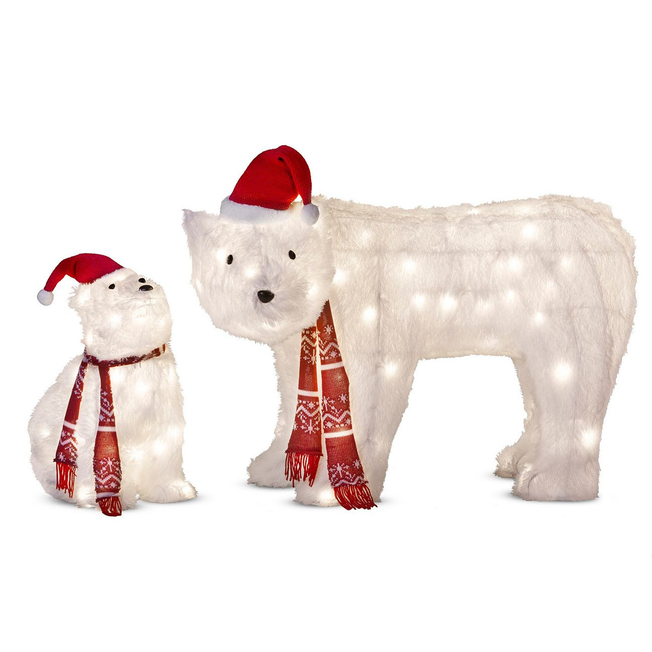 Tis Your Season 48 Polar Bear And Penguin Sledding Tinsel