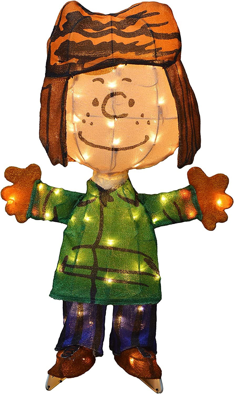 Peanuts Gang Ice Skating Peppermint Patty 32" 3D LED "A Charlie Brown Christmas" Decorations