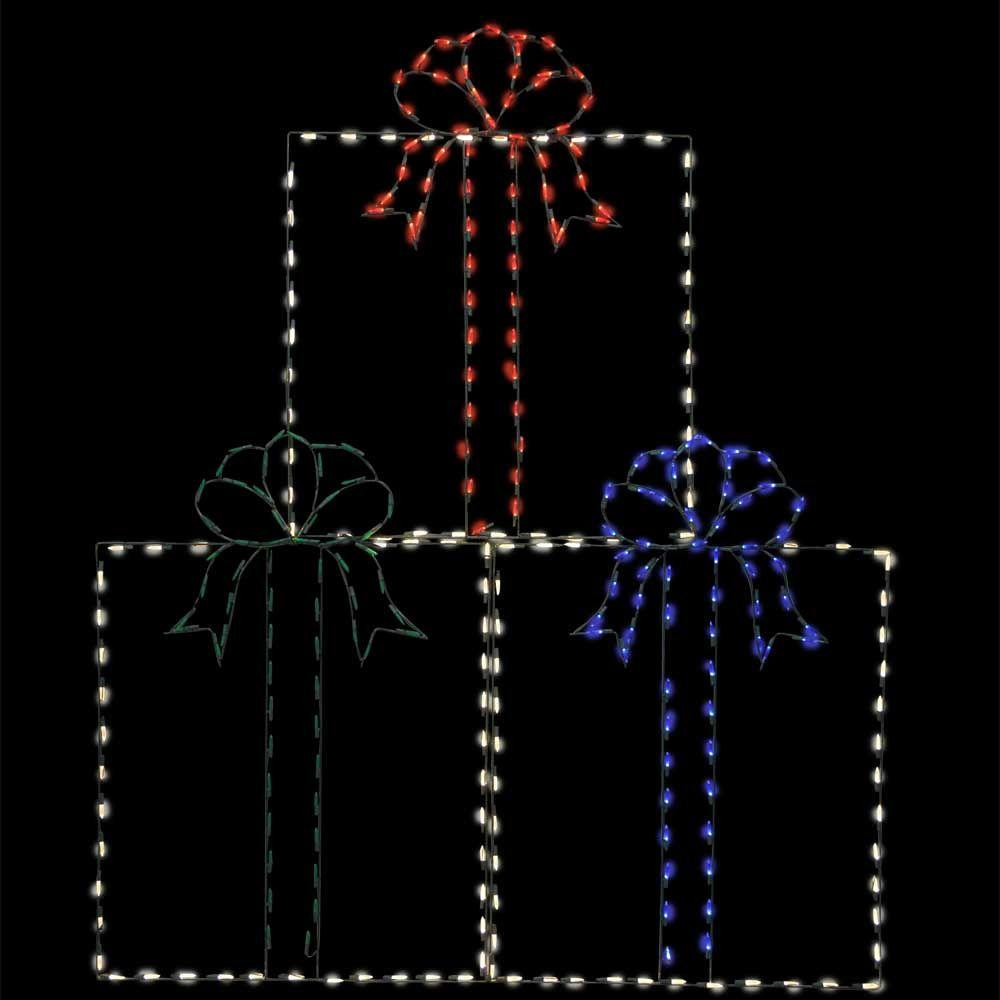 72 in. LED Christmas Presents Wire Decor 