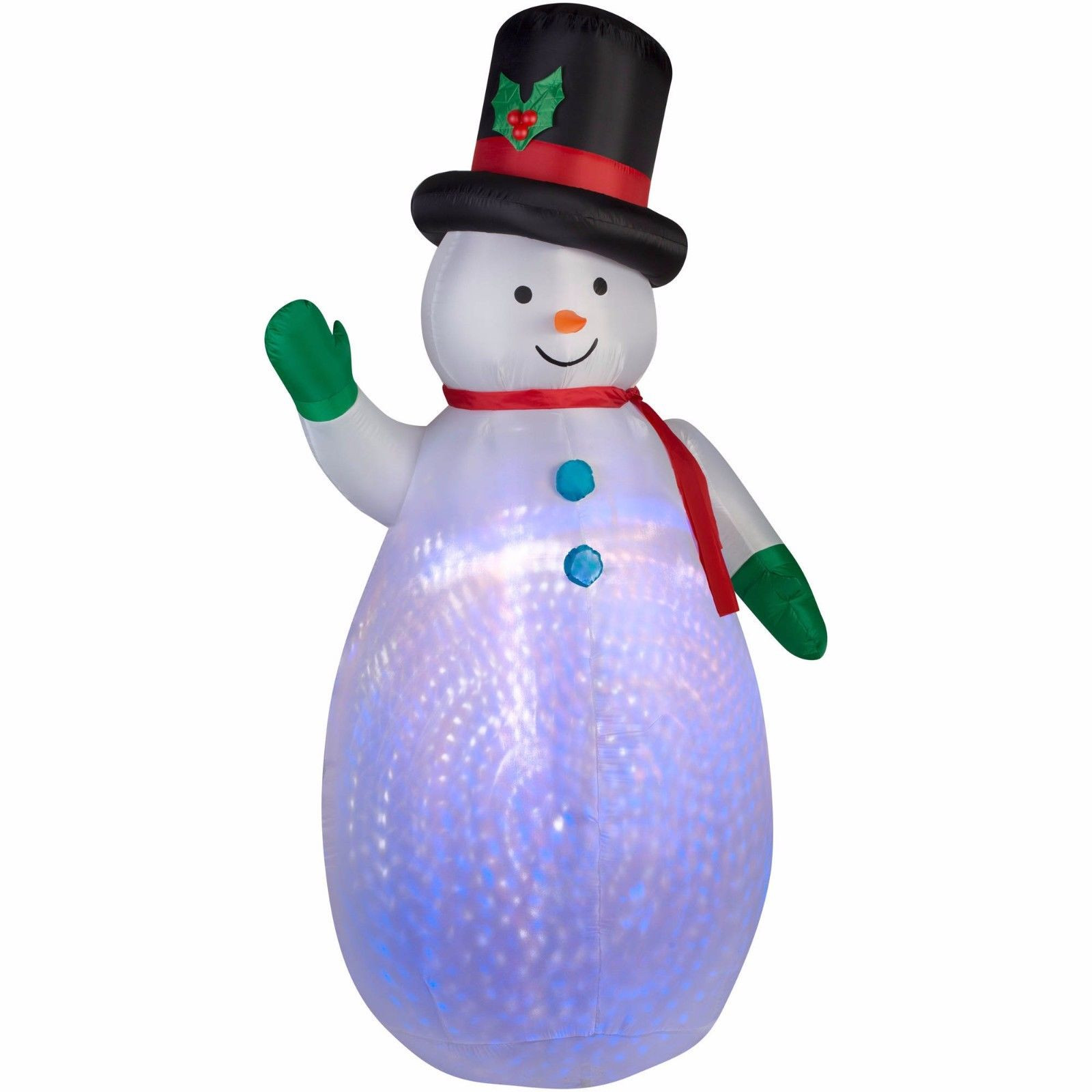 Tis Your Season 7.5' Projection Kaleidoscope Inflatable Snowman