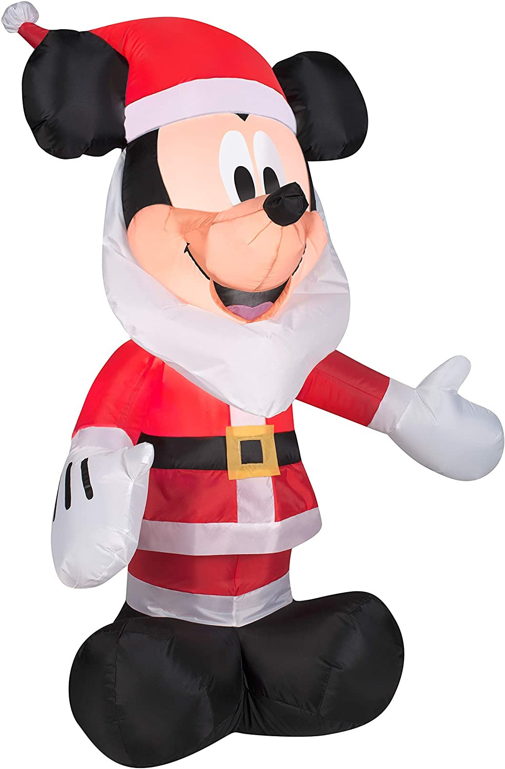 3.5' Mickey Mouse in Santa Beard Christmas Inflatable