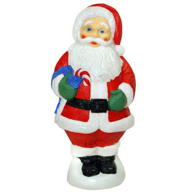 31" Santa Claus Blow Mold Lighted Christmas Decoration