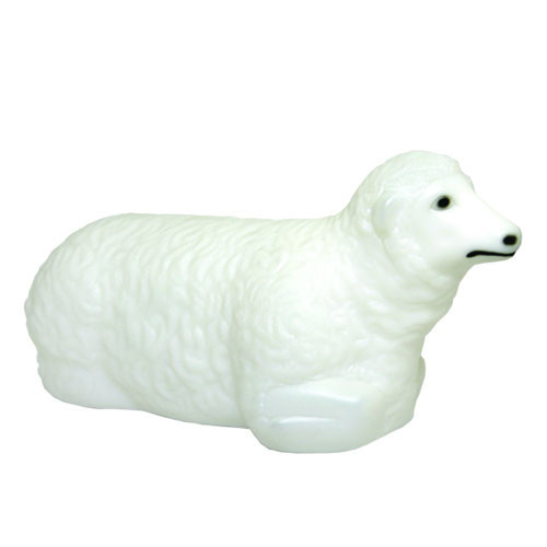 18" Sheep Nativity Scene Plastic Blow Mold Christmas Decoration
