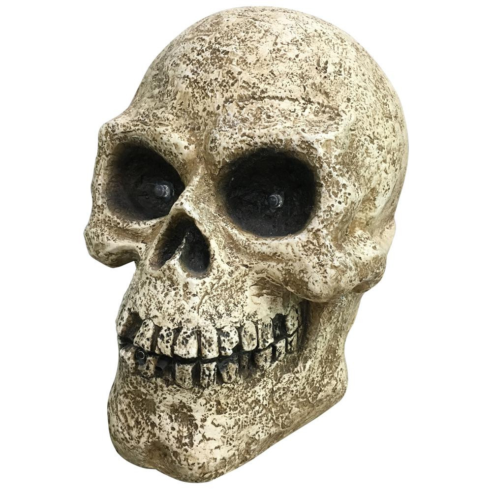 13.5 in. H Halloween LED Screaming Skull