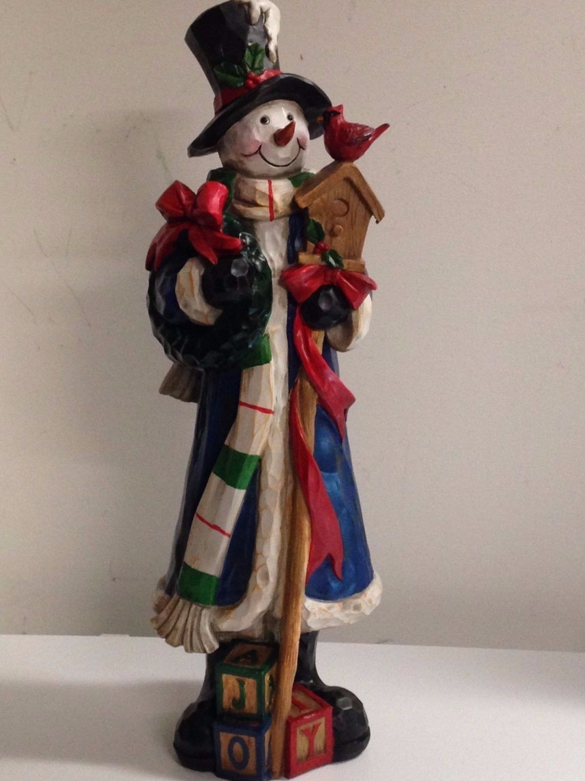 30" Resin Snowman Statue 